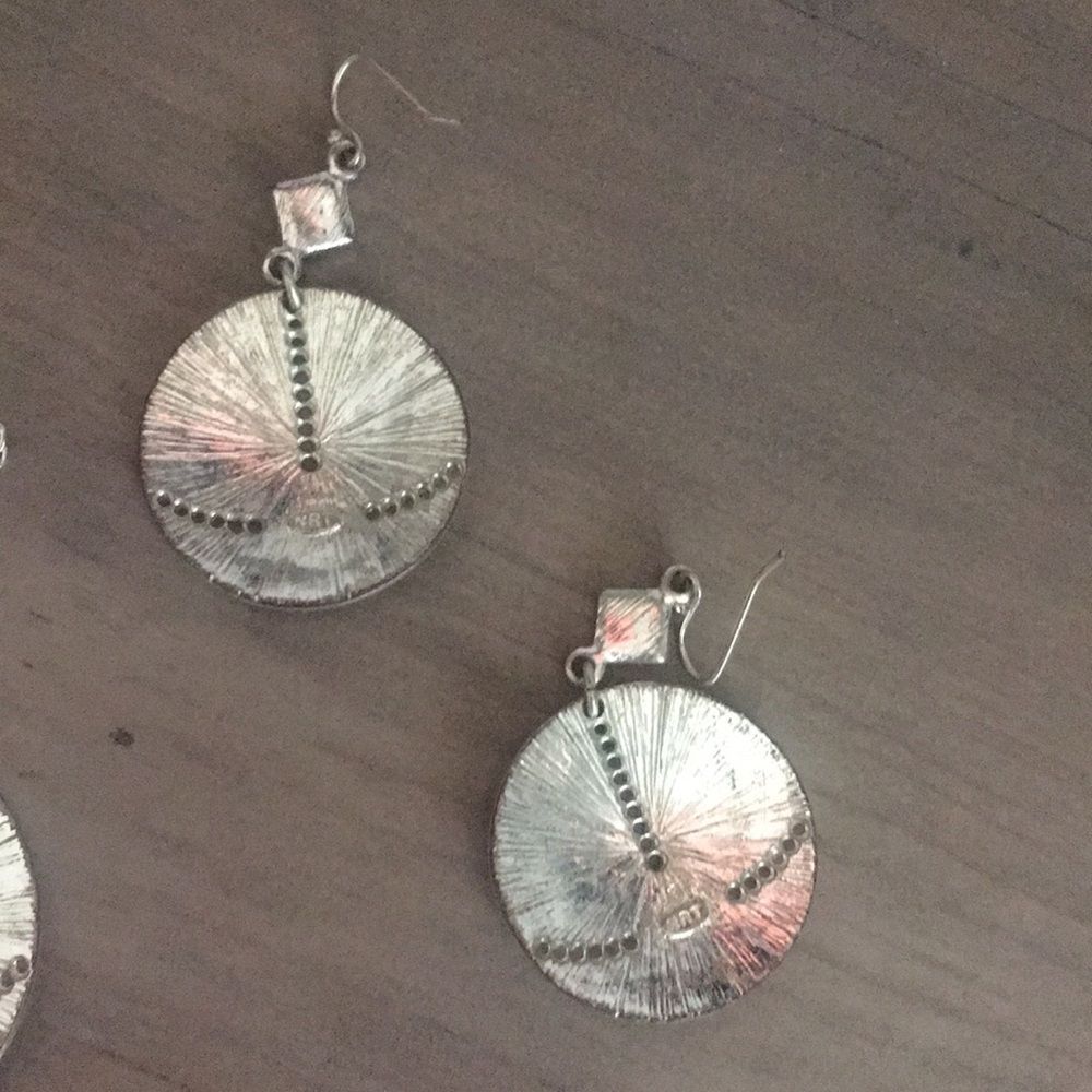 Silver and turquoise necklace and earrings - Picture 6 of 6